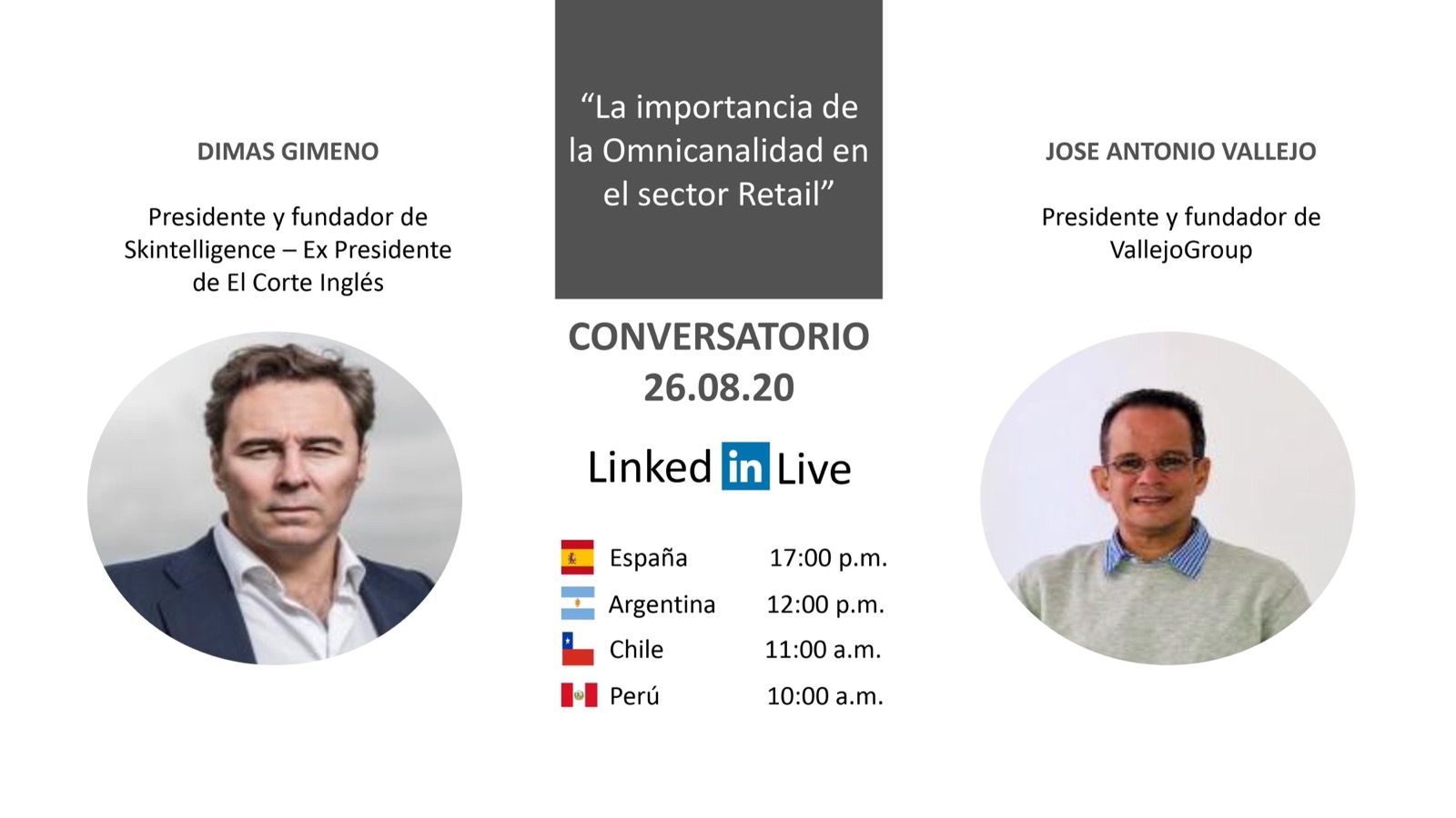 LinkedIn Live con Dimas Gimeno, ex presidente de El Corte Inglés
